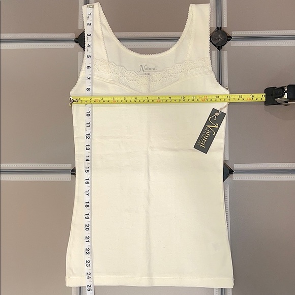 Cream & Burgundy Basic Tank Tops - Picture 3 of 8